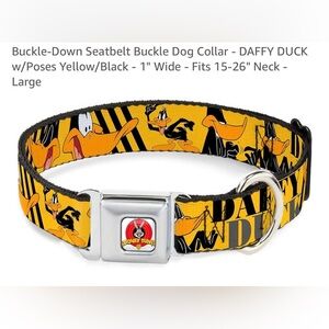 BUCKLE DOWN DAFFY DUCK COLLAR 1 INCH 15-26 INCH